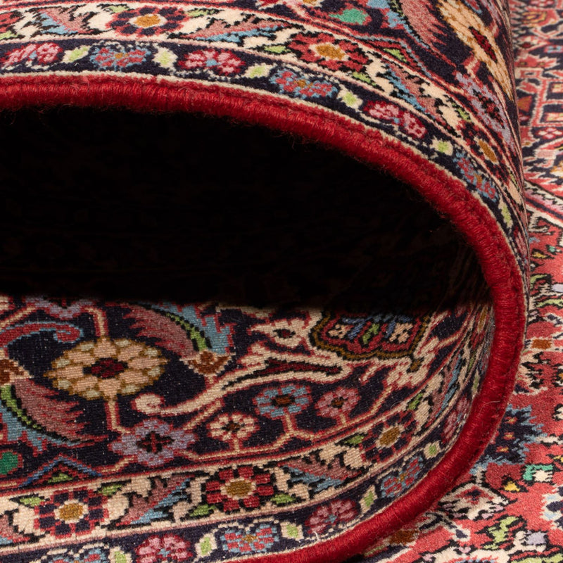 Alfombra persa - Bidjar - 339 x 249 cm - rojo oscuro