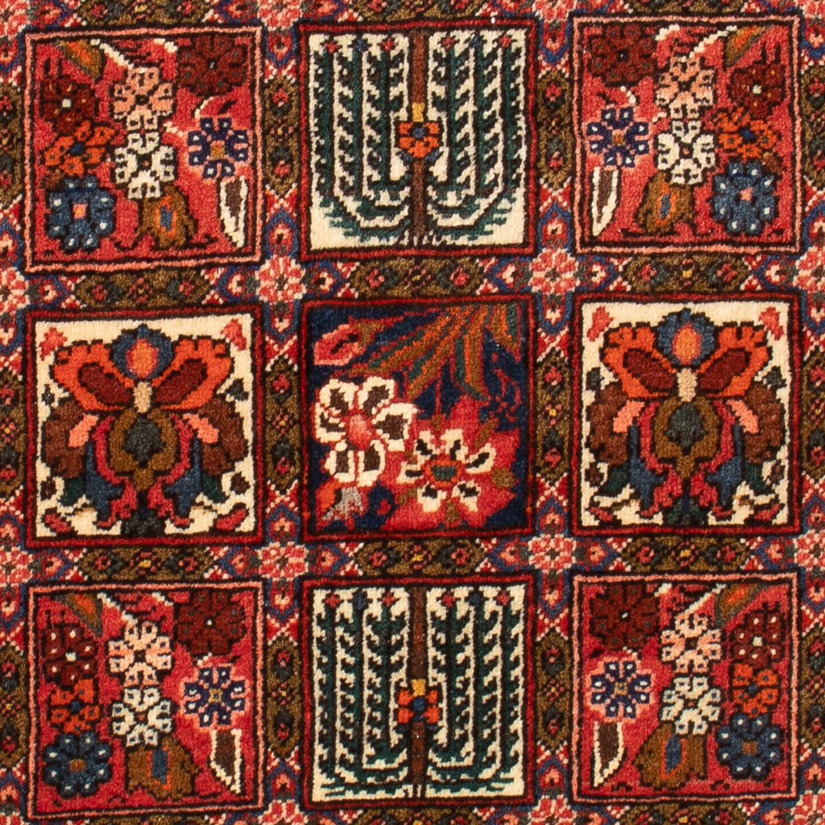 Alfombra persa - Nómada - 100 x 64 cm - multicolor