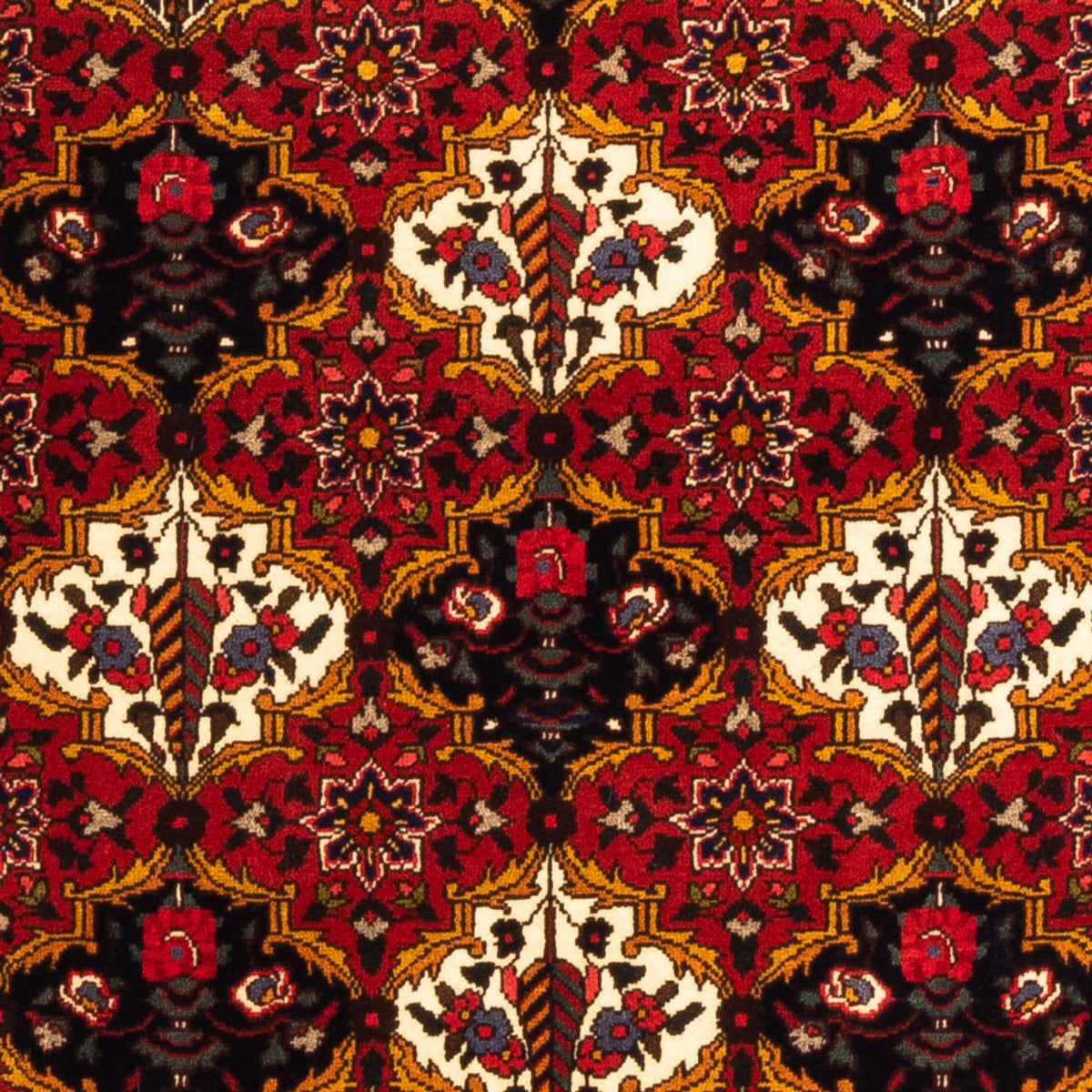 Alfombra persa - Nómada - 159 x 110 cm - rojo burdeos