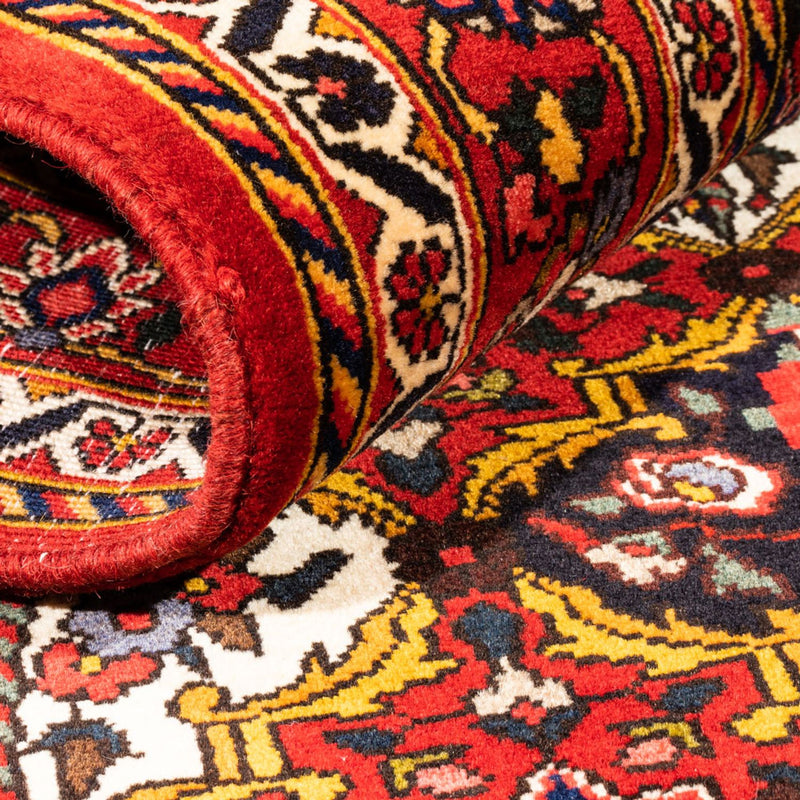 Alfombra persa - Nómada - 159 x 110 cm - rojo burdeos