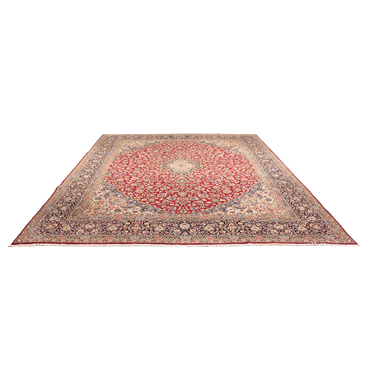 Alfombra persa - Keshan - 359 x 280 cm - rojo