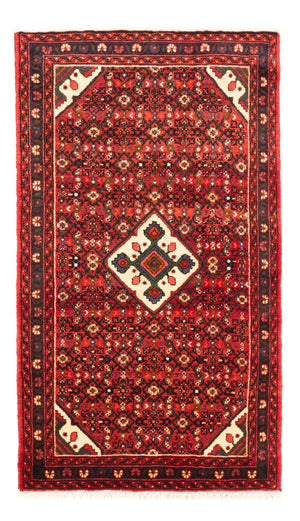Alfombra persa - Nómada - 158 x 100 cm - rojo oscuro