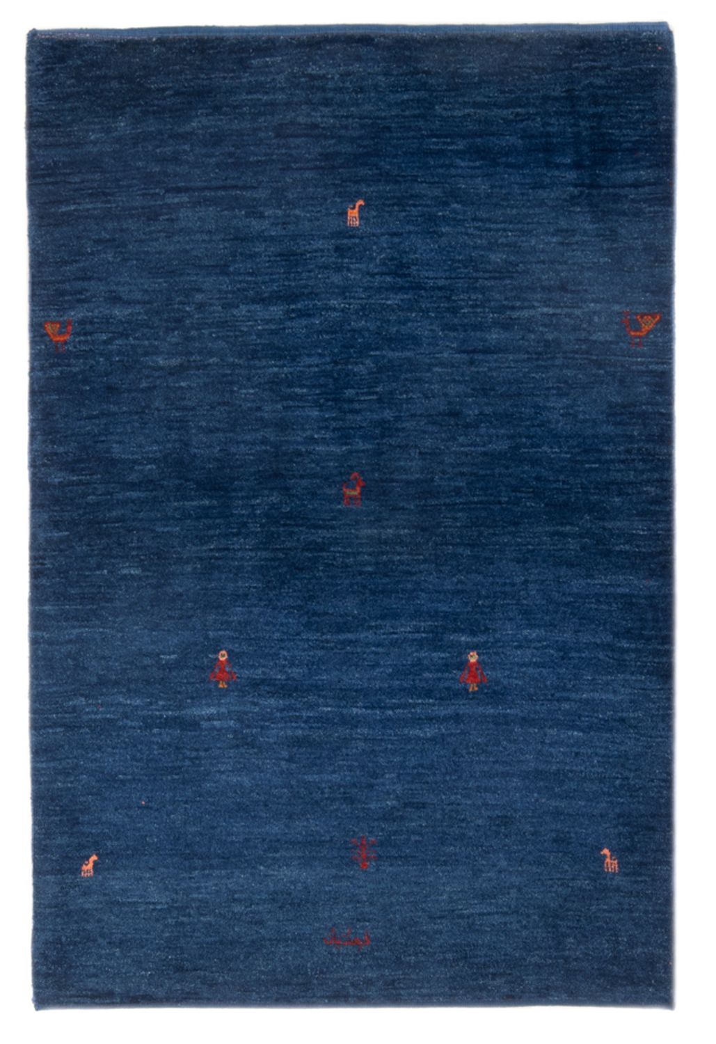 Alfombra Gabbeh - Persa - 162 x 100 cm - azul oscuro