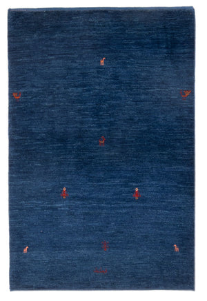 Alfombra Gabbeh - Persa - 162 x 100 cm - azul oscuro