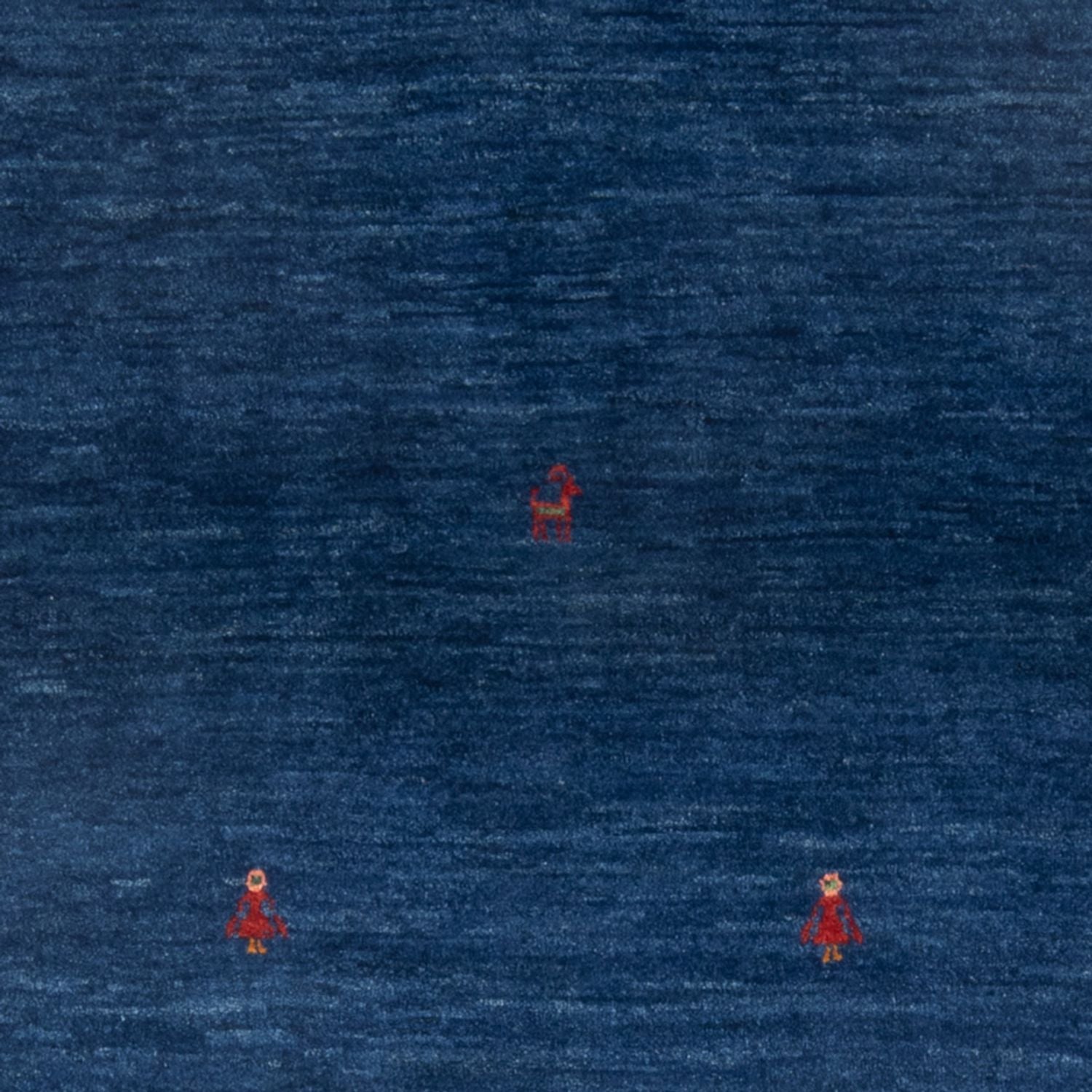 Alfombra Gabbeh - Persa - 162 x 100 cm - azul oscuro