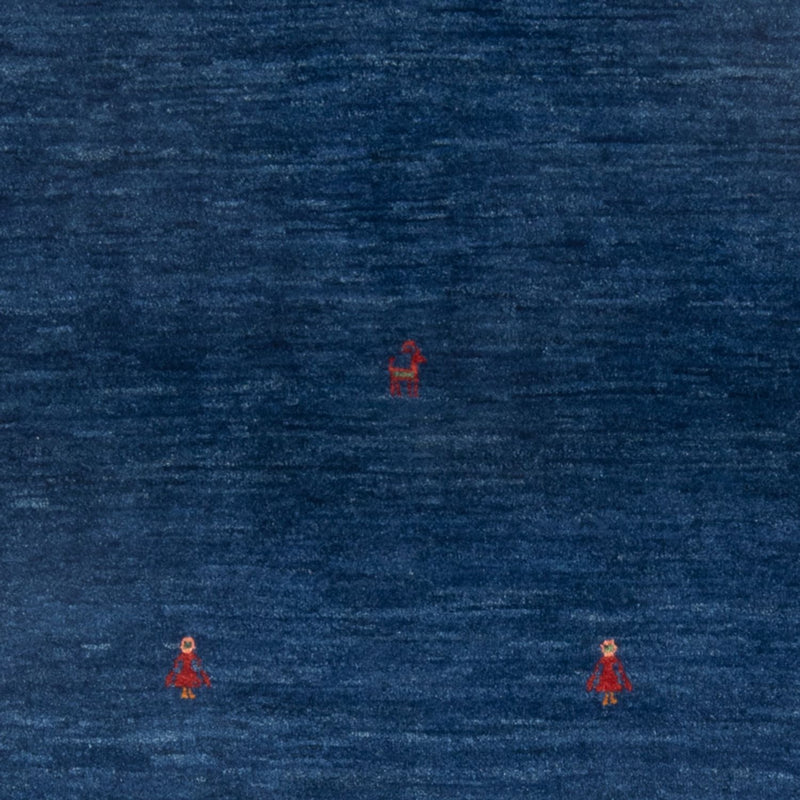 Alfombra Gabbeh - Persa - 162 x 100 cm - azul oscuro