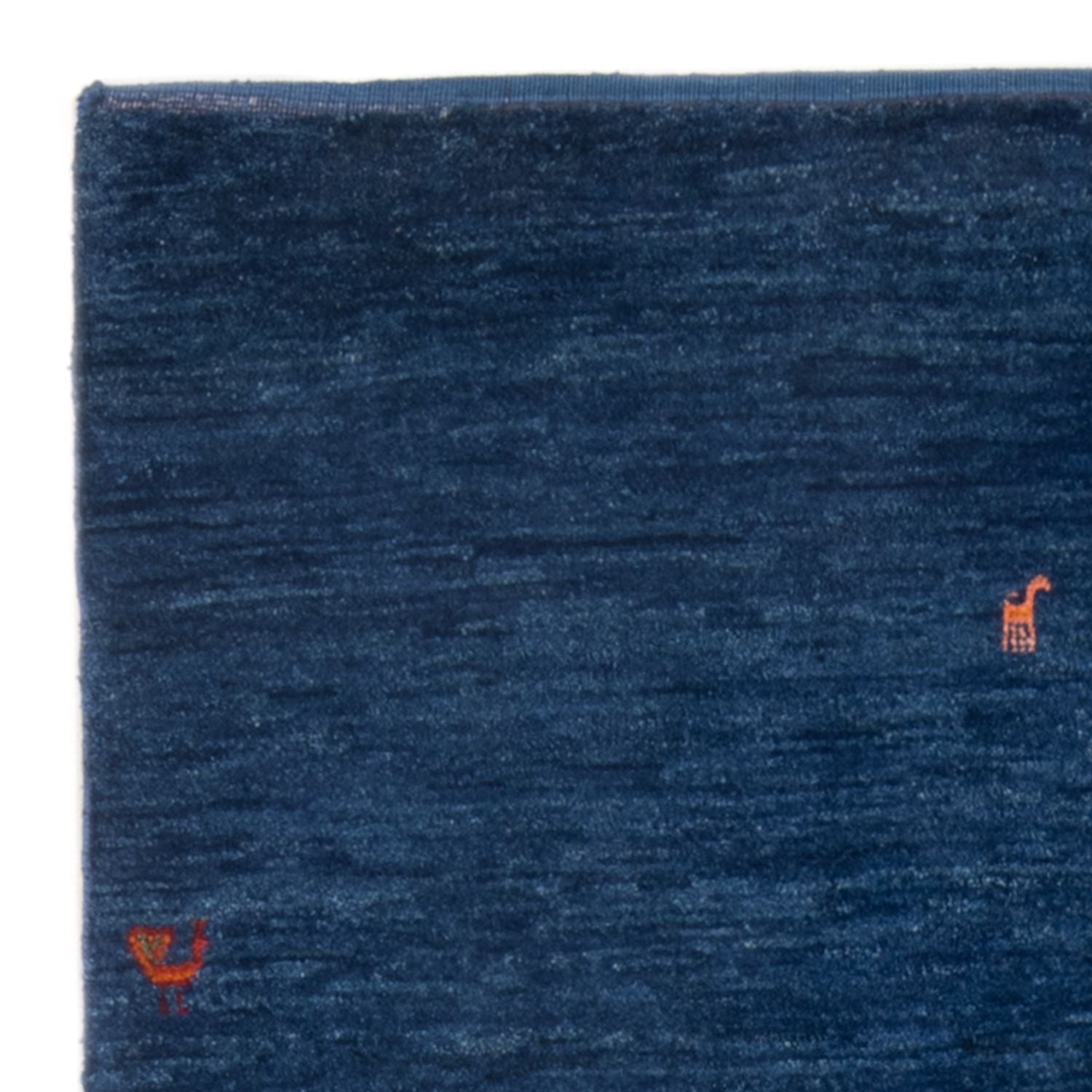 Alfombra Gabbeh - Persa - 162 x 100 cm - azul oscuro