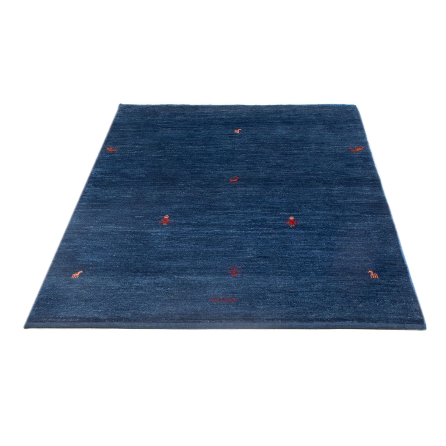 Alfombra Gabbeh - Persa - 162 x 100 cm - azul oscuro