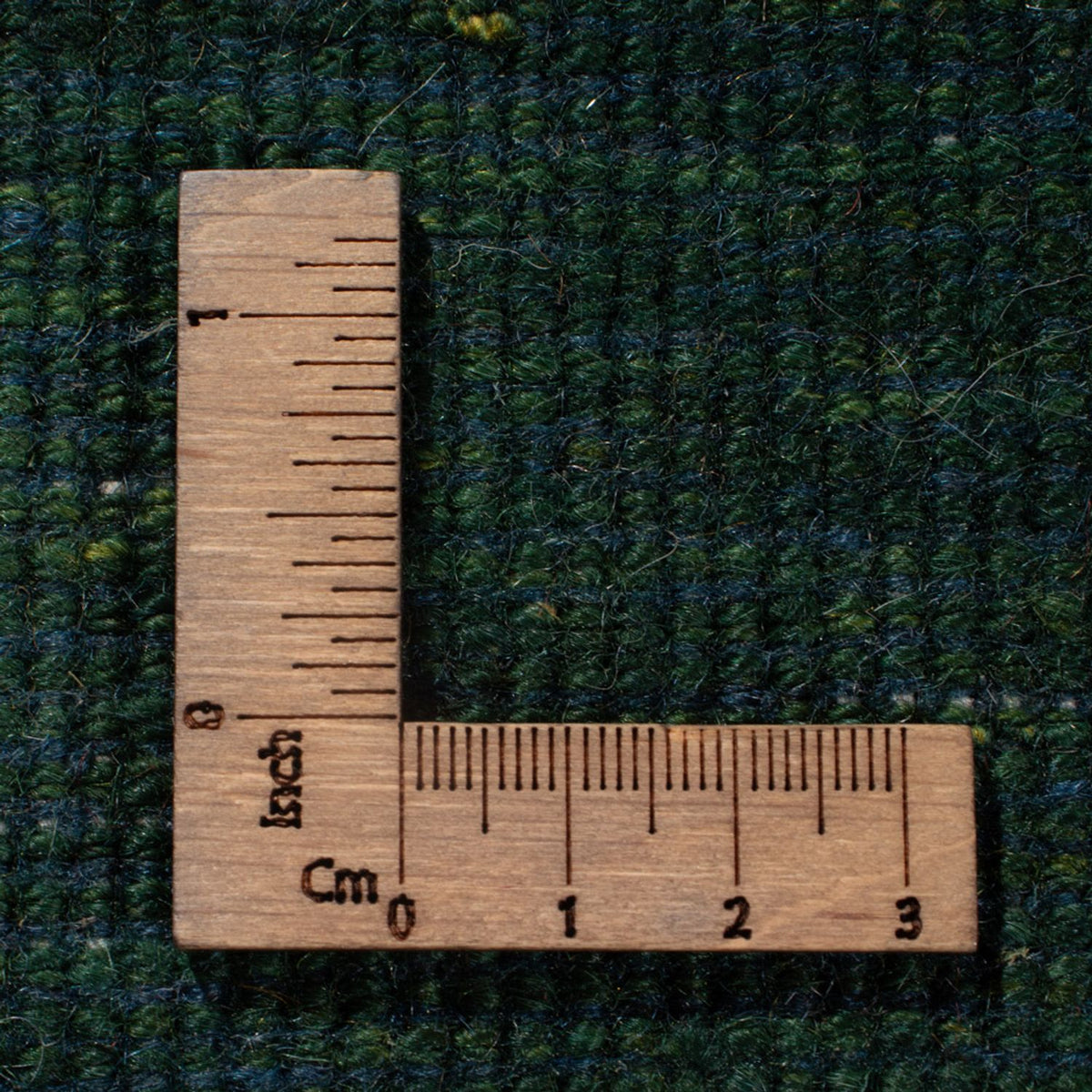 Alfombra Gabbeh - Persa - 151 x 104 cm - verde oscuro