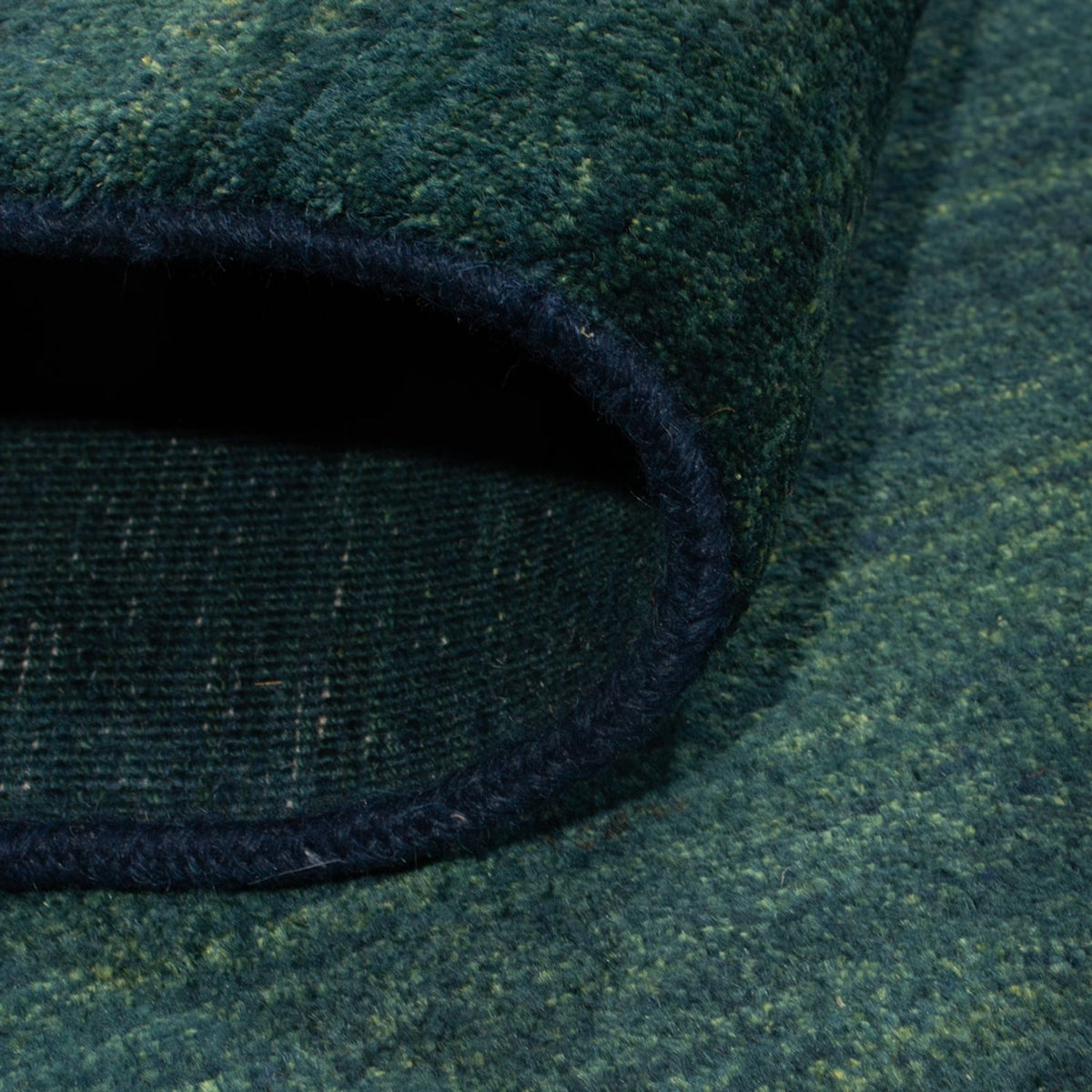 Alfombra Gabbeh - Persa - 160 x 104 cm - azul petróleo