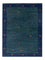 Alfombra Gabbeh - Persa - 139 x 100 cm - azul petróleo