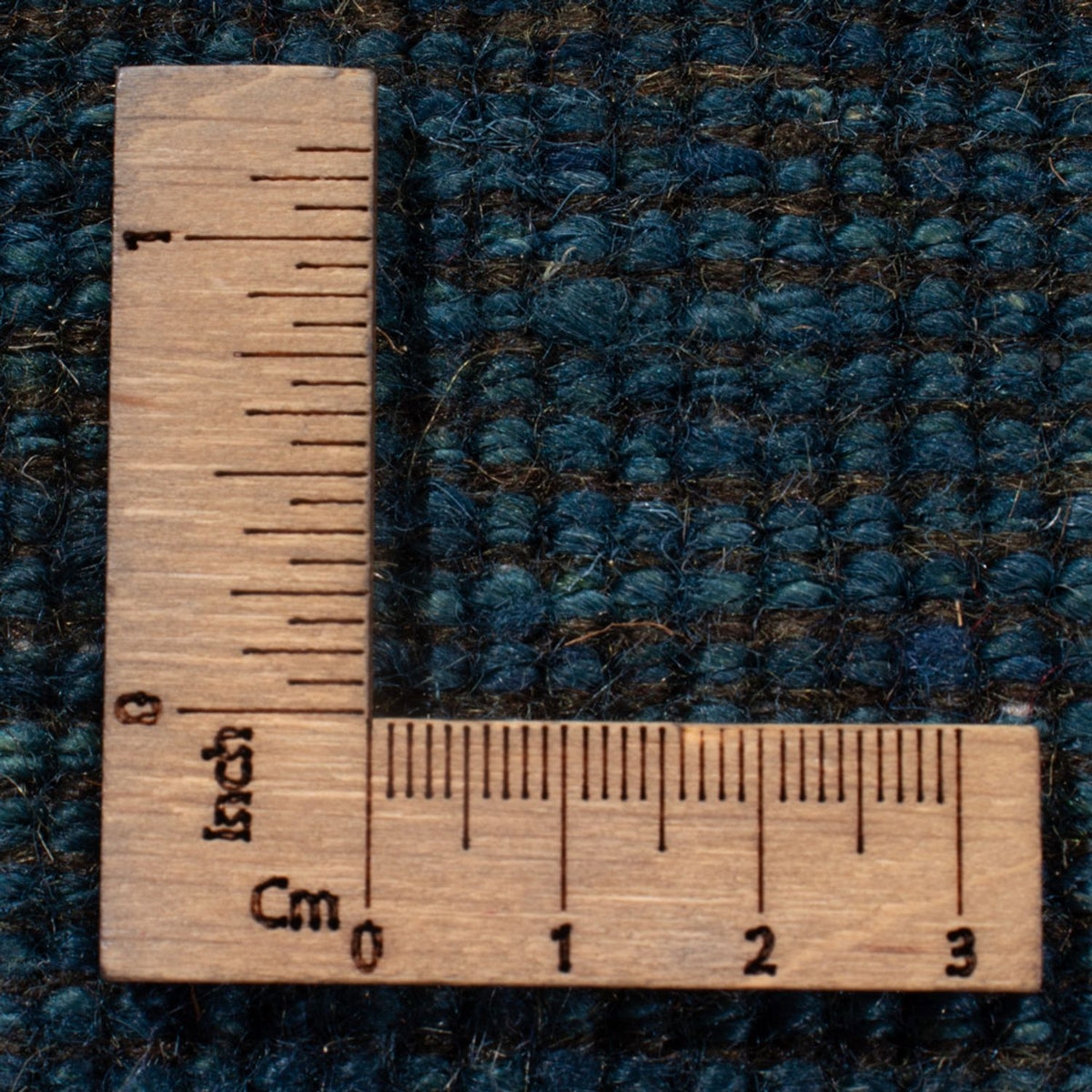 Alfombra Gabbeh - Persa - 139 x 100 cm - azul petróleo