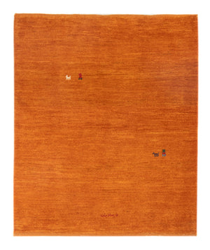 Alfombra Gabbeh - Persa - 128 x 100 cm - naranja