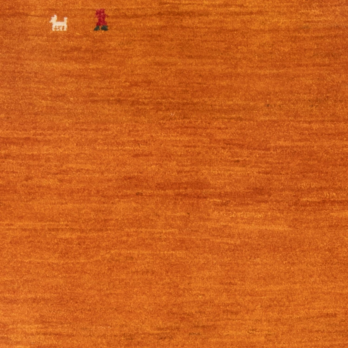 Alfombra Gabbeh - Persa - 128 x 100 cm - naranja