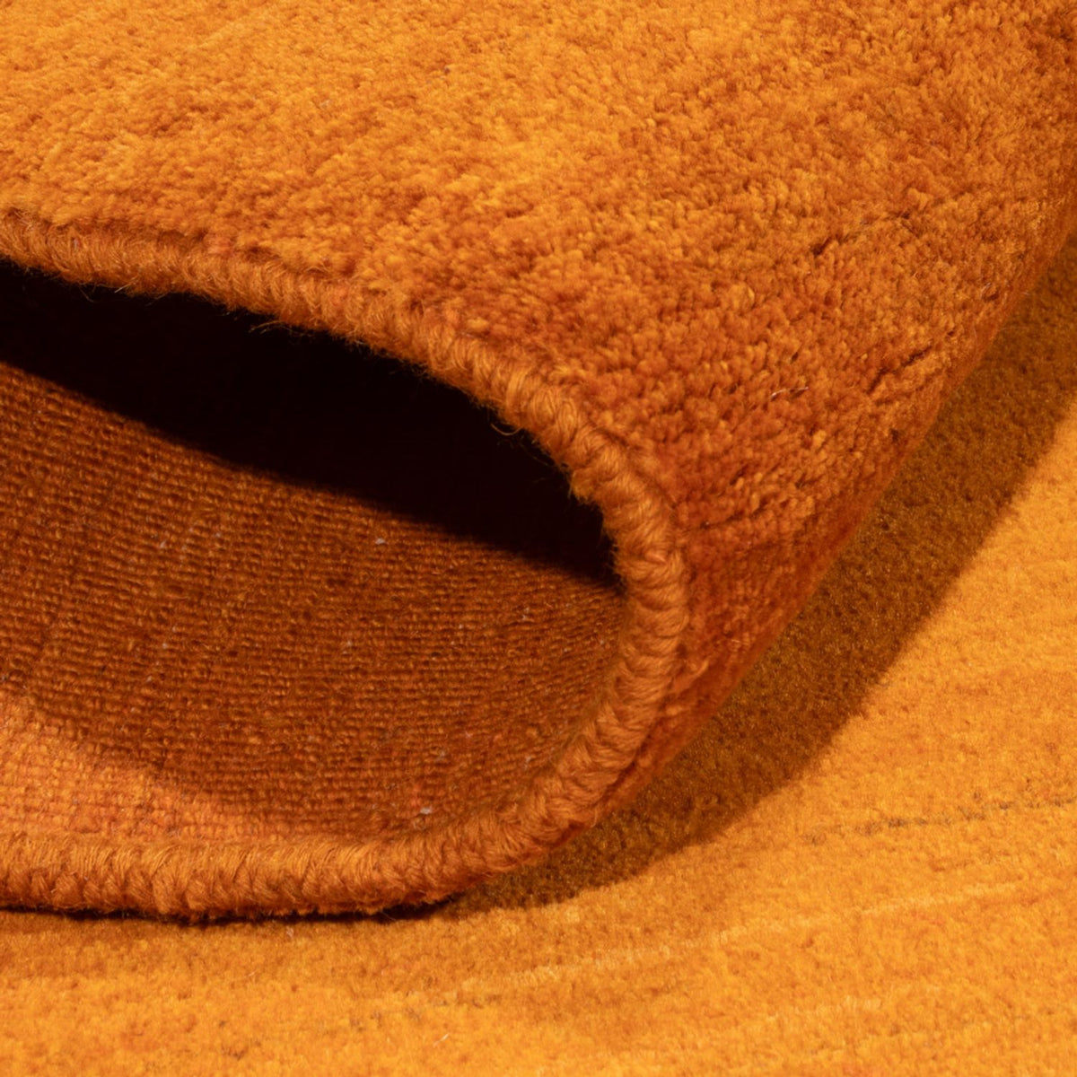 Alfombra Gabbeh - Persa - 128 x 100 cm - naranja