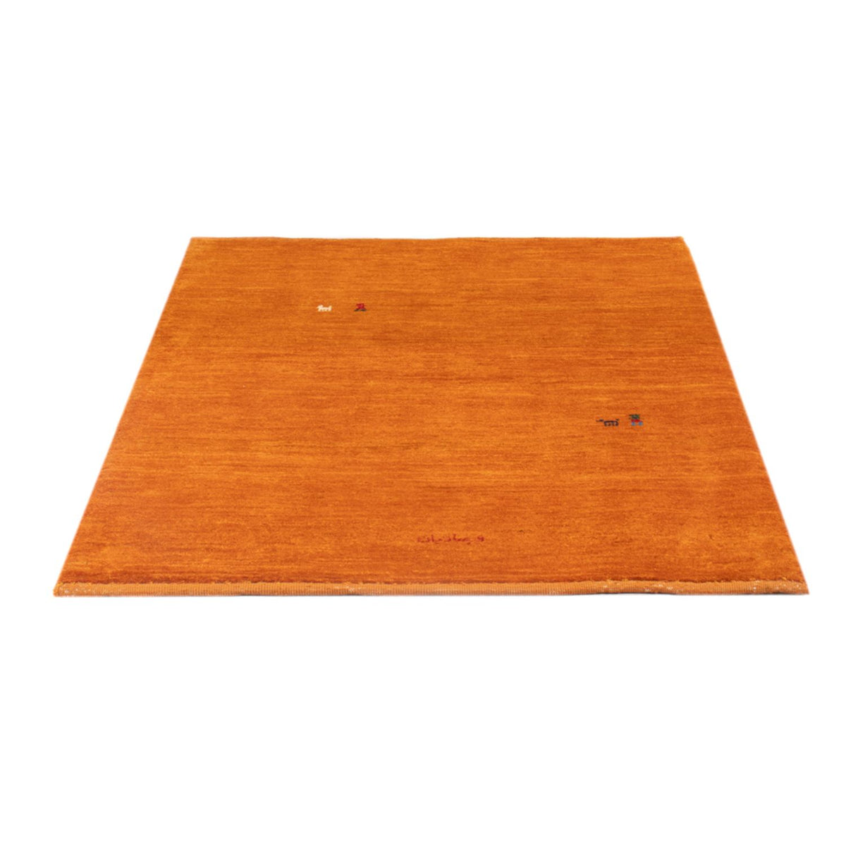 Alfombra Gabbeh - Persa - 128 x 100 cm - naranja
