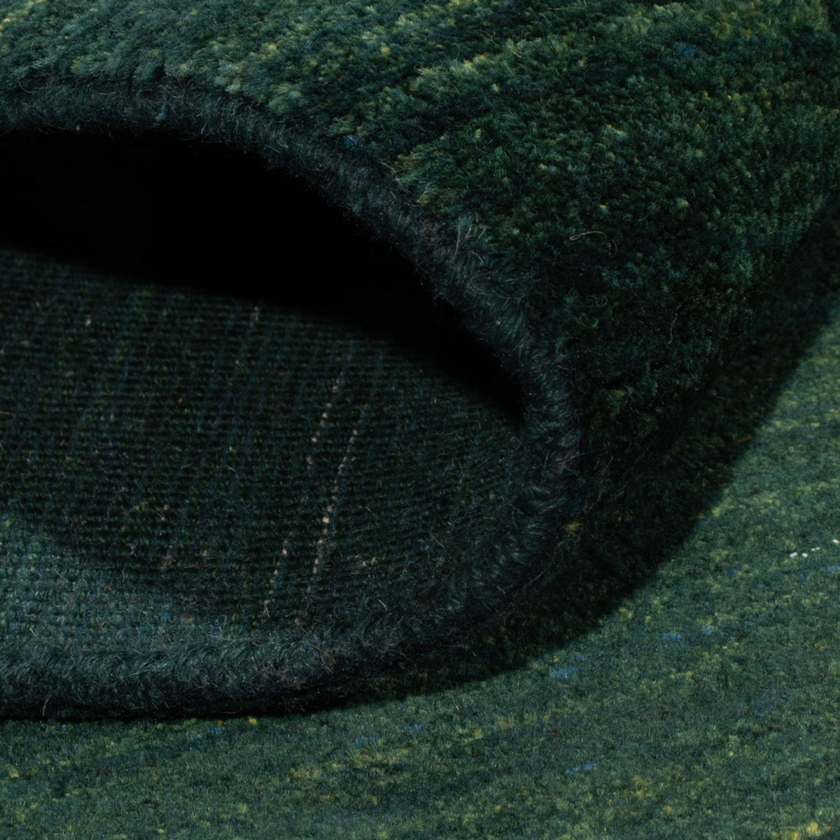 Alfombra Gabbeh - Persa - 157 x 109 cm - verde oscuro