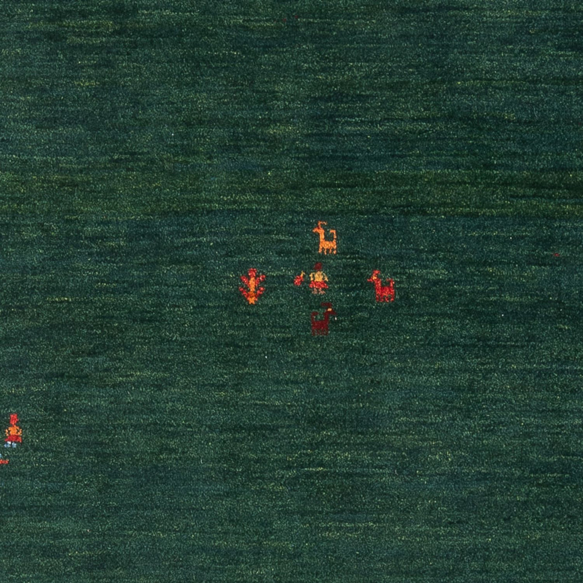 Alfombra Gabbeh - Persa - 175 x 122 cm - verde oscuro