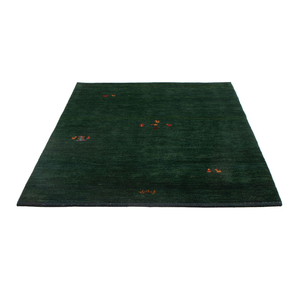 Alfombra Gabbeh - Persa - 175 x 122 cm - verde oscuro