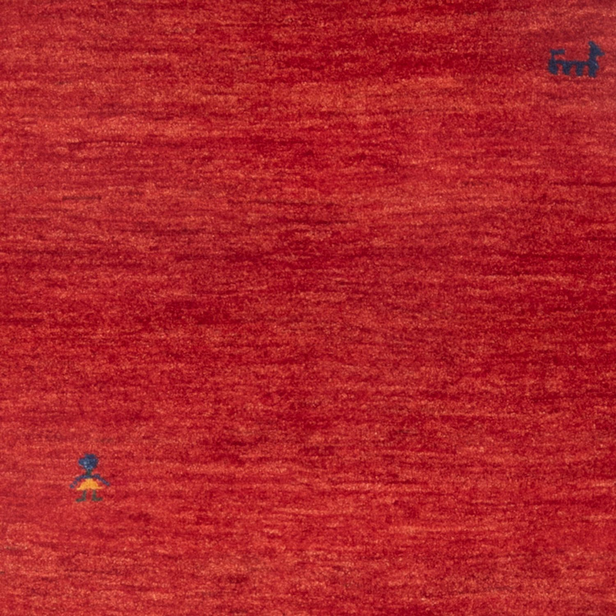 Alfombra Gabbeh - Persa - 145 x 100 cm - rojo