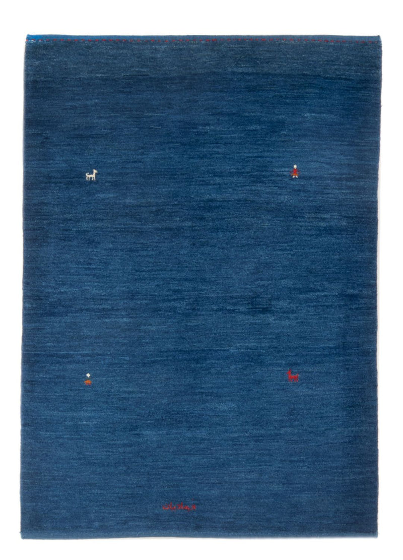 Alfombra Gabbeh - Persa - 160 x 107 cm - azul oscuro