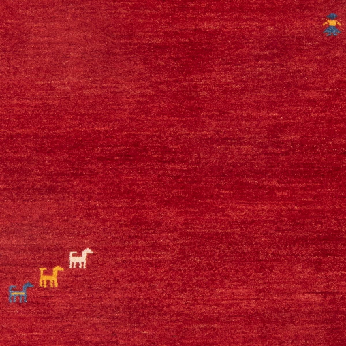 Alfombra Gabbeh - Persa - 145 x 103 cm - rojo