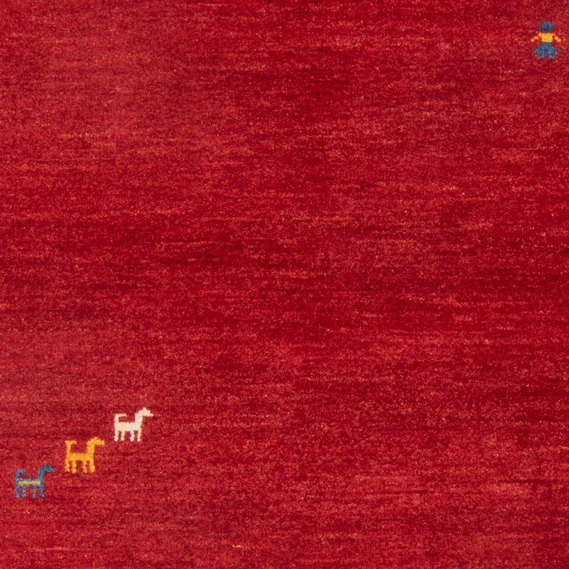 Alfombra Gabbeh - Persa - 145 x 103 cm - rojo