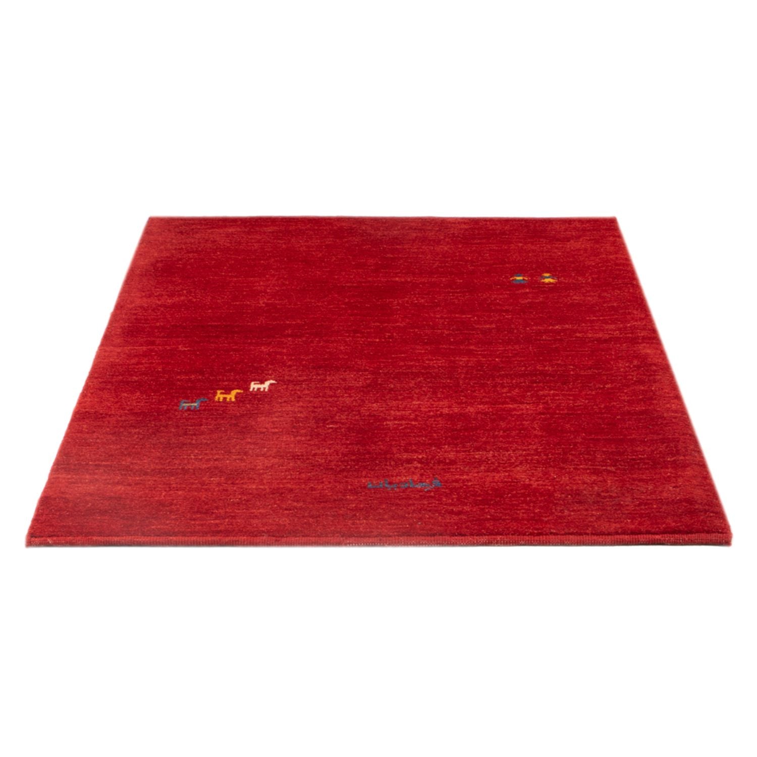 Alfombra Gabbeh - Persa - 145 x 103 cm - rojo