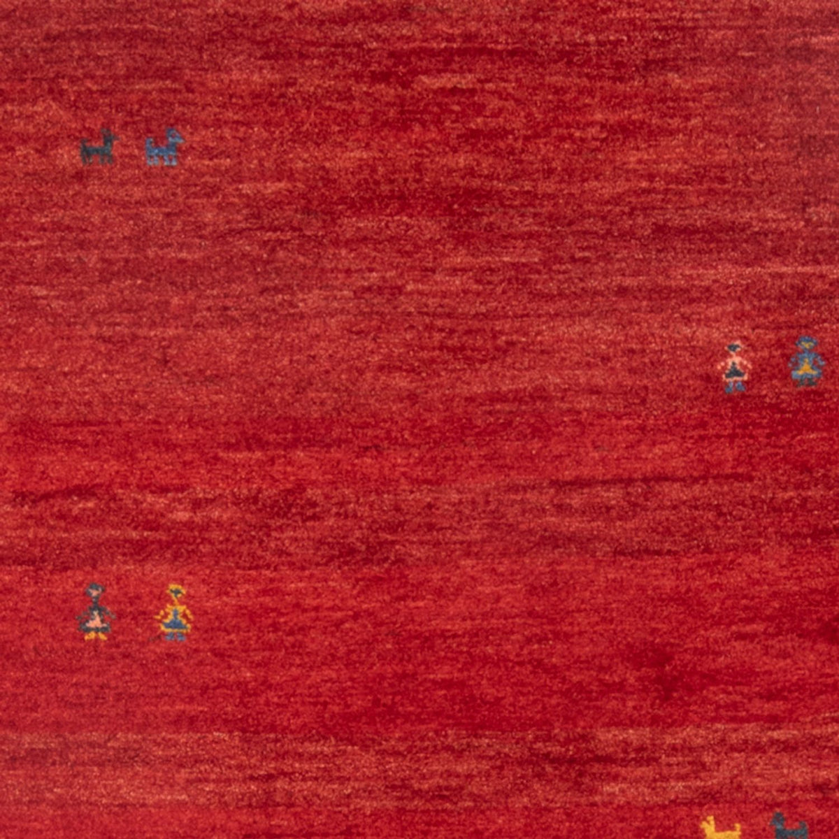 Alfombra Gabbeh - Persa - 142 x 108 cm - rojo