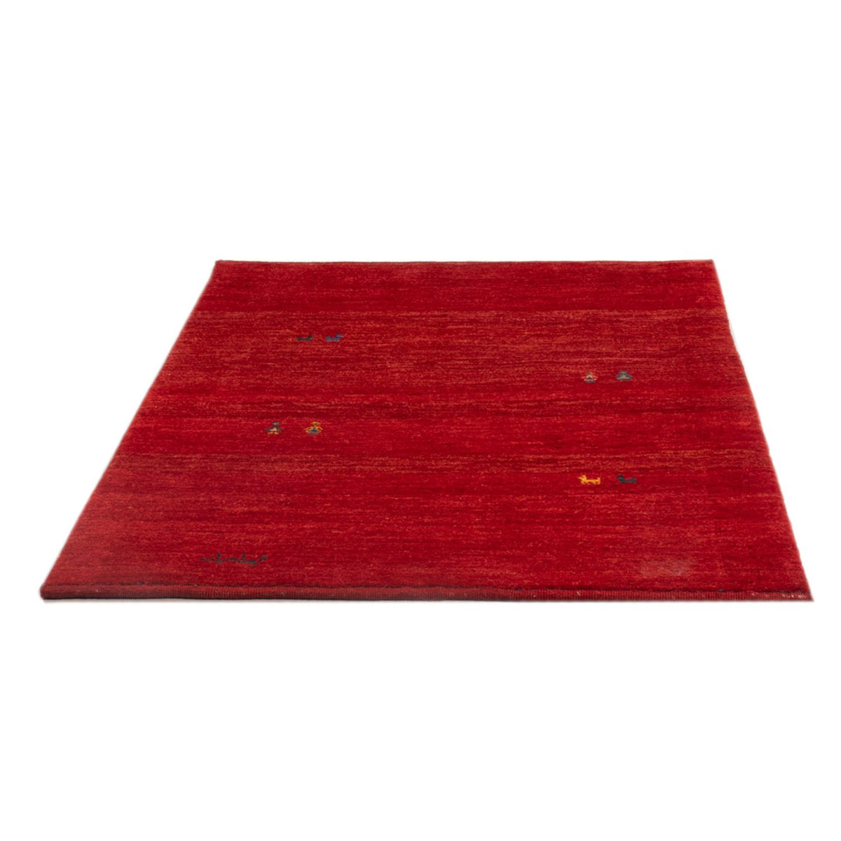 Alfombra Gabbeh - Persa - 142 x 108 cm - rojo