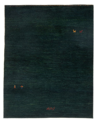 Alfombra Gabbeh - Persa - 148 x 104 cm - verde oscuro