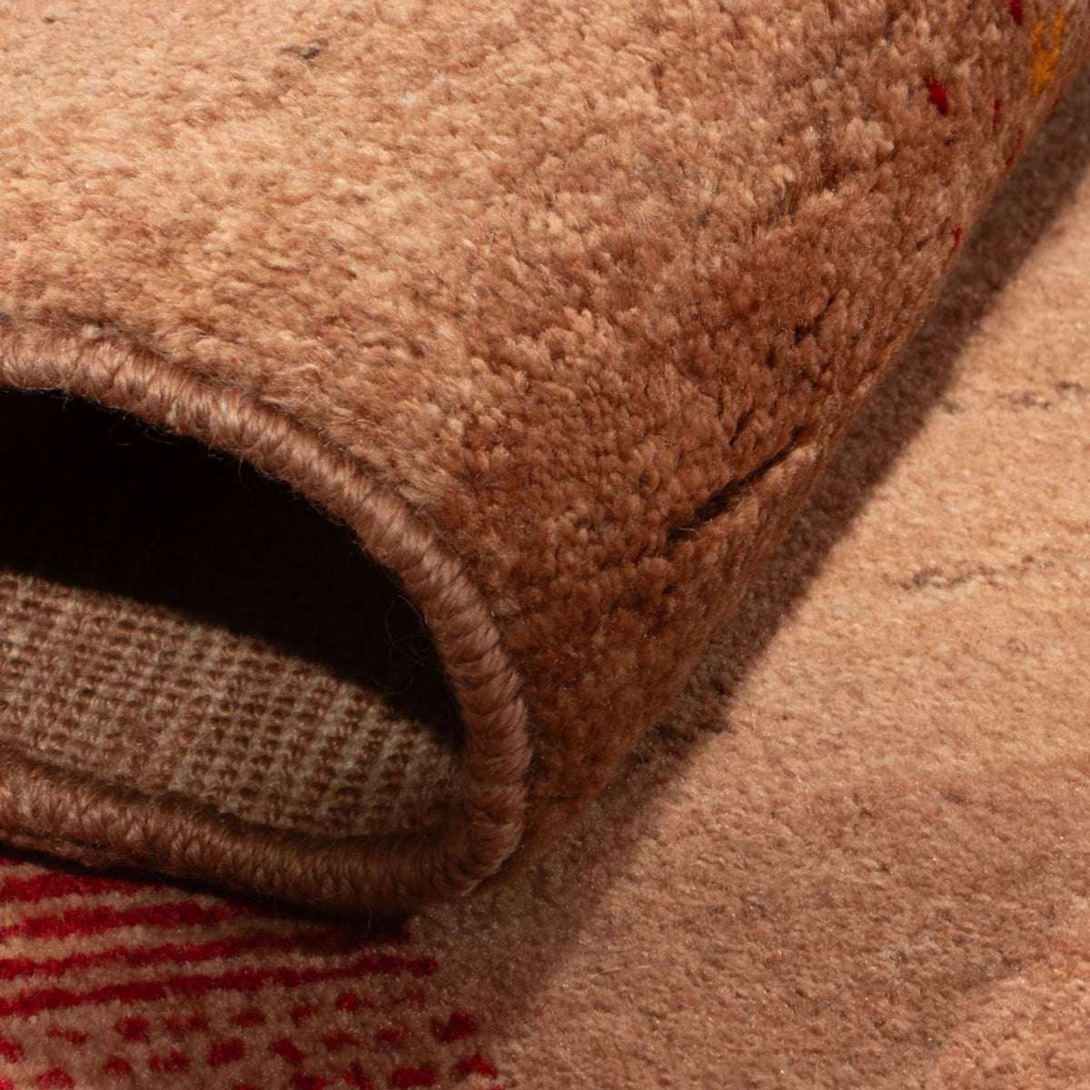 Alfombra Gabbeh - Persa - 161 x 104 cm - marrón claro