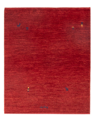Alfombra Gabbeh - Persa - 130 x 100 cm - rojo