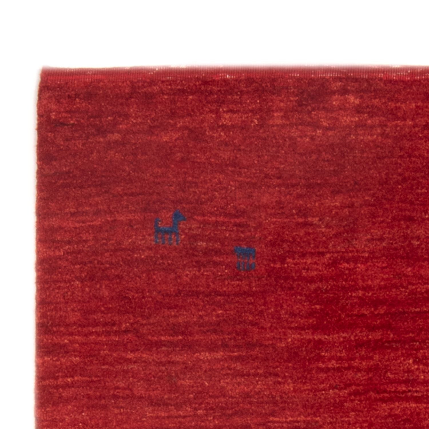 Alfombra Gabbeh - Persa - 130 x 100 cm - rojo