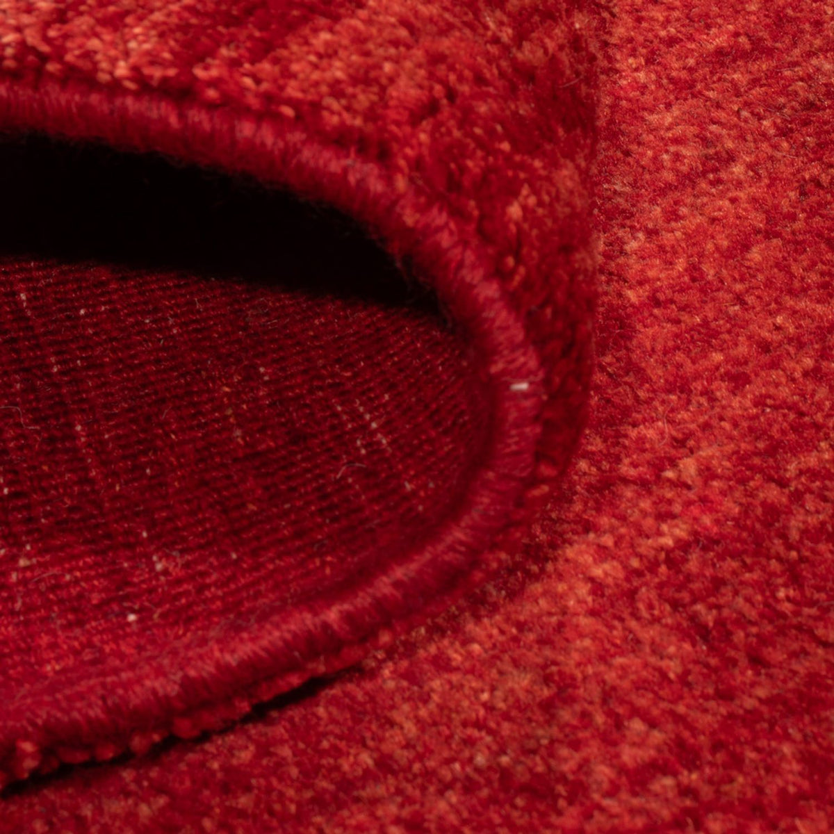 Alfombra Gabbeh - Persa - 130 x 100 cm - rojo