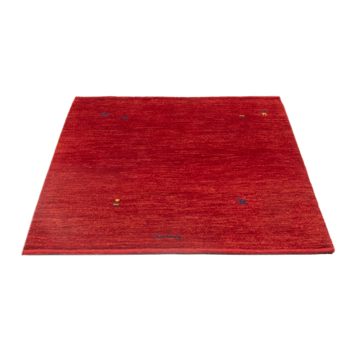 Alfombra Gabbeh - Persa - 130 x 100 cm - rojo