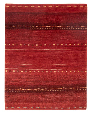 Alfombra Gabbeh - Persa - 140 x 102 cm - rojo oscuro