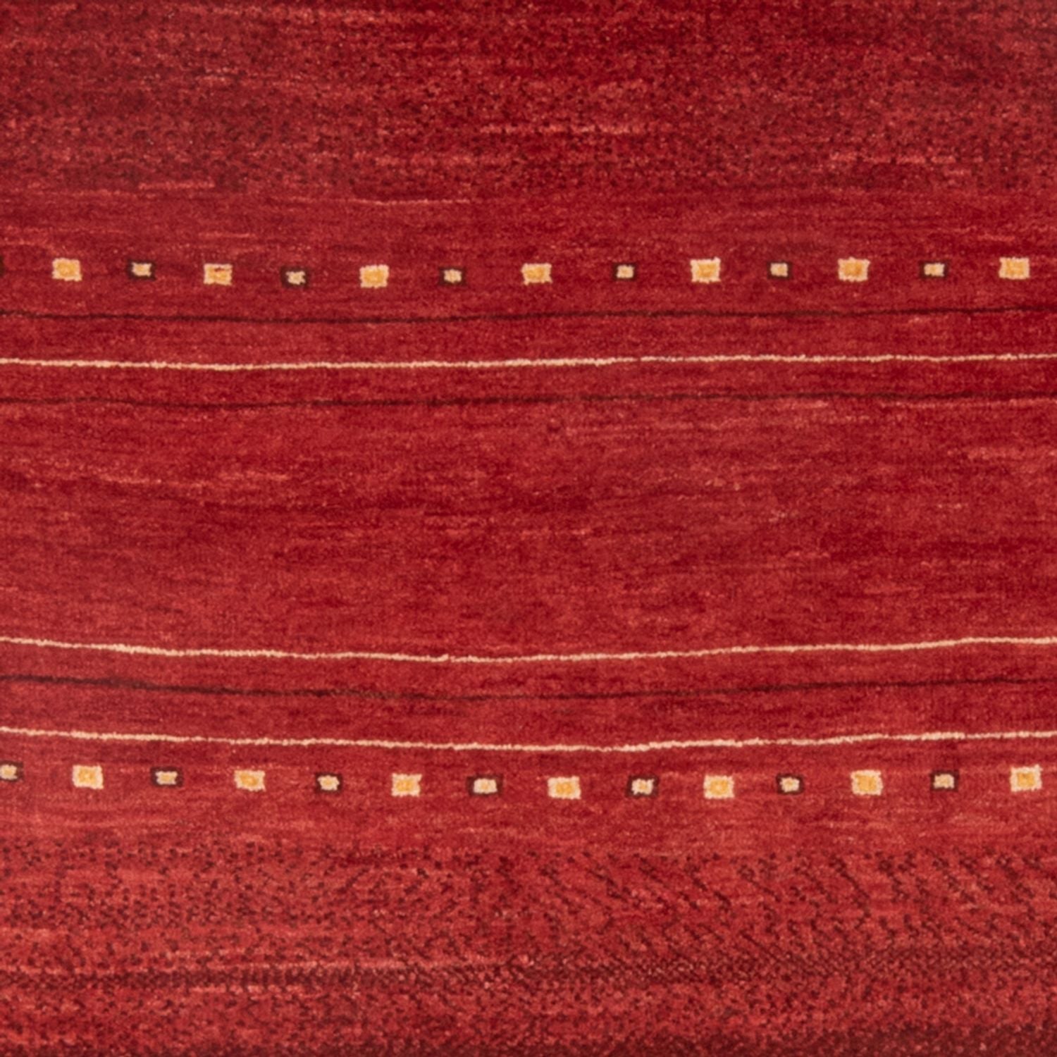 Alfombra Gabbeh - Persa - 140 x 102 cm - rojo oscuro