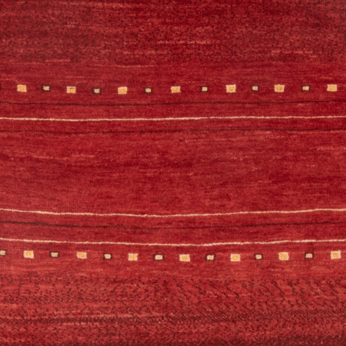 Alfombra Gabbeh - Persa - 140 x 102 cm - rojo oscuro