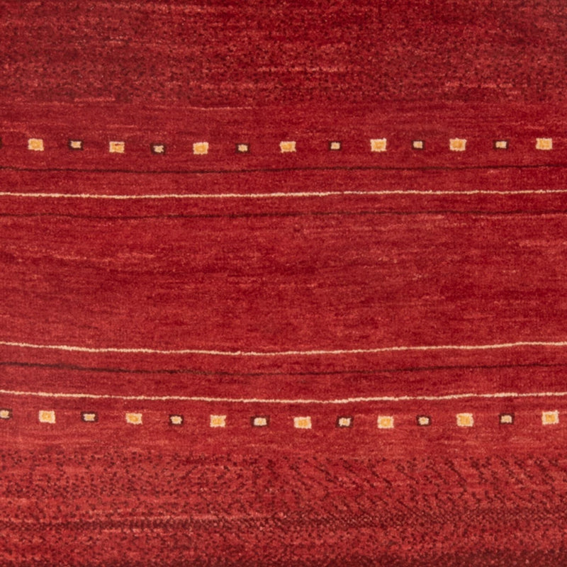Alfombra Gabbeh - Persa - 140 x 102 cm - rojo oscuro