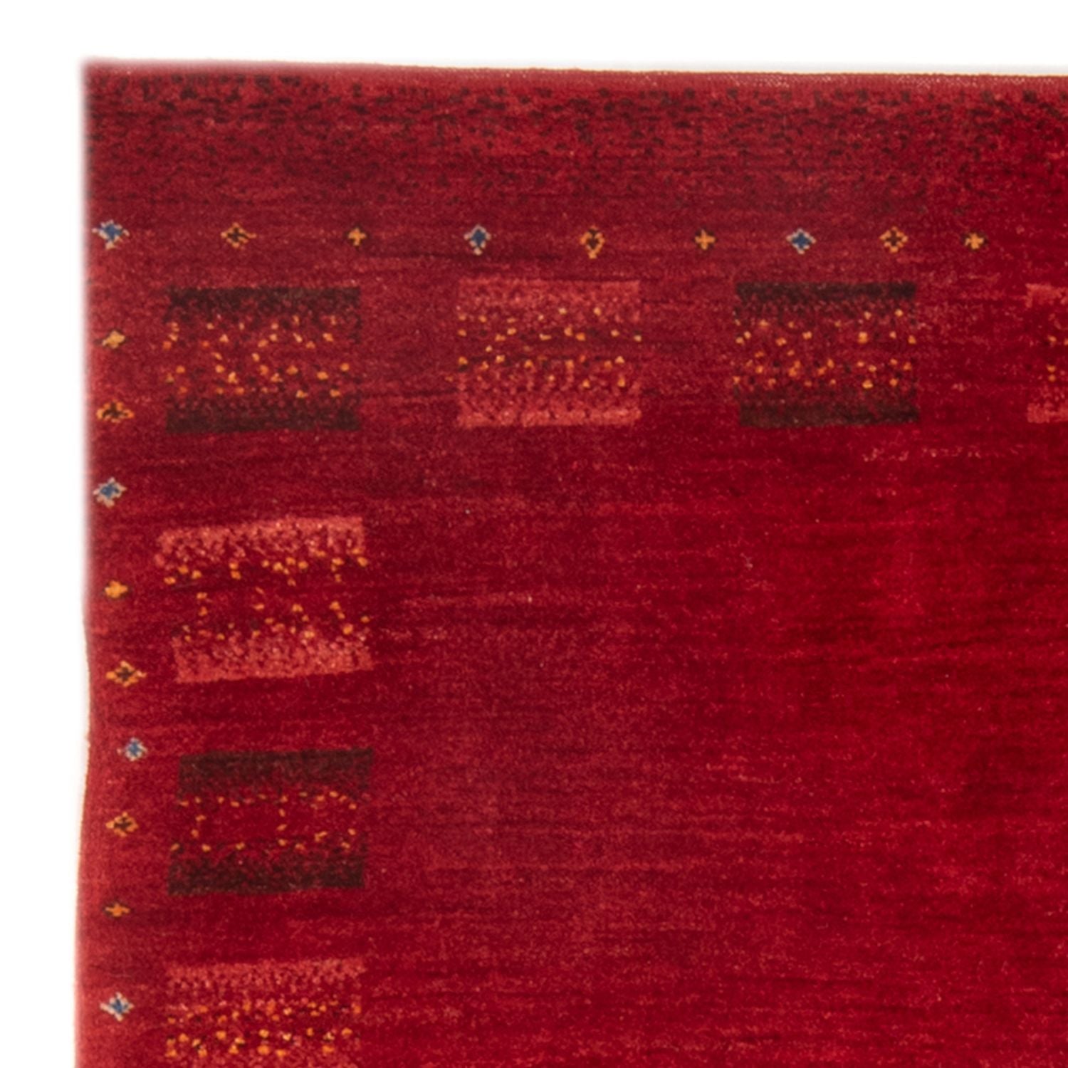 Alfombra Gabbeh - Persa - 144 x 104 cm - rojo oscuro