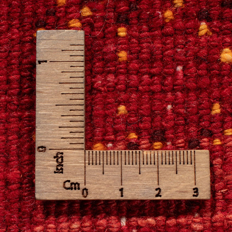 Alfombra Gabbeh - Persa - 144 x 104 cm - rojo oscuro