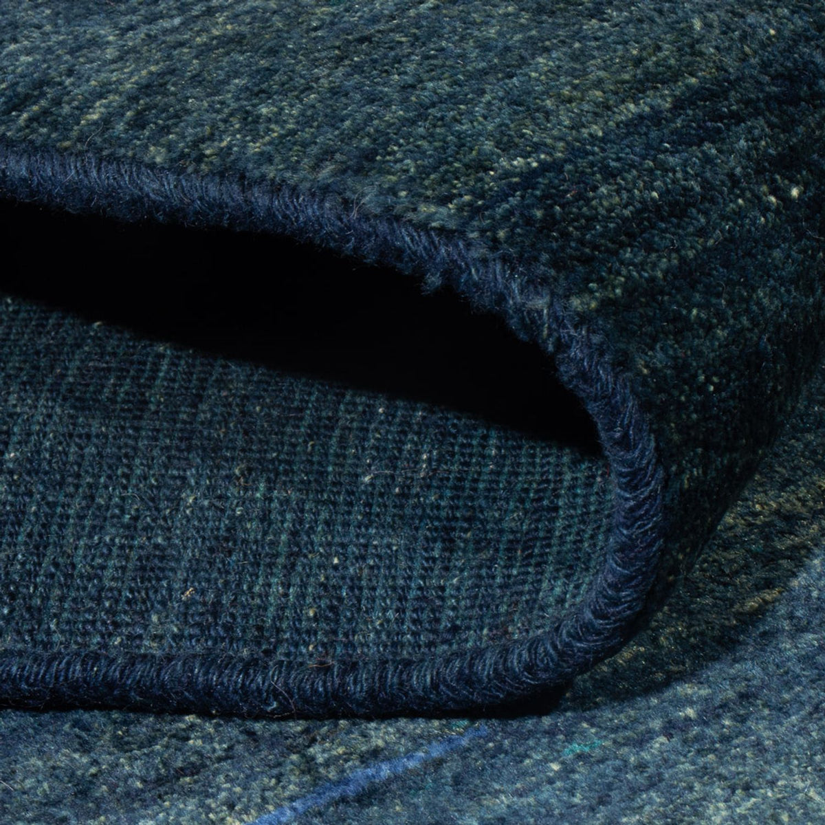 Alfombra Gabbeh - Persa - 193 x 119 cm - azul oscuro