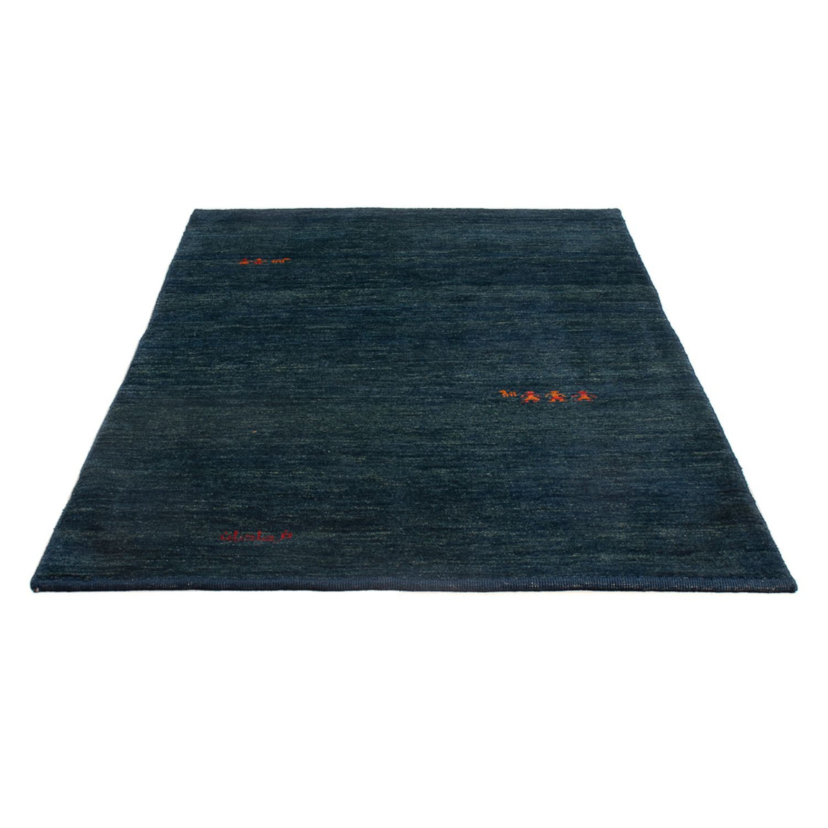 Alfombra Gabbeh - Persa - 193 x 119 cm - azul oscuro