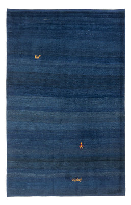 Alfombra Gabbeh - Persa - 172 x 117 cm - azul oscuro