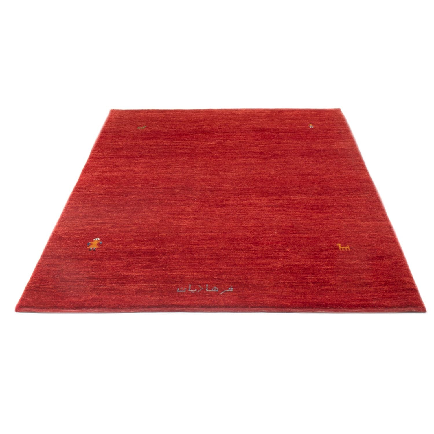Alfombra Gabbeh - Persa - 196 x 128 cm - rojo