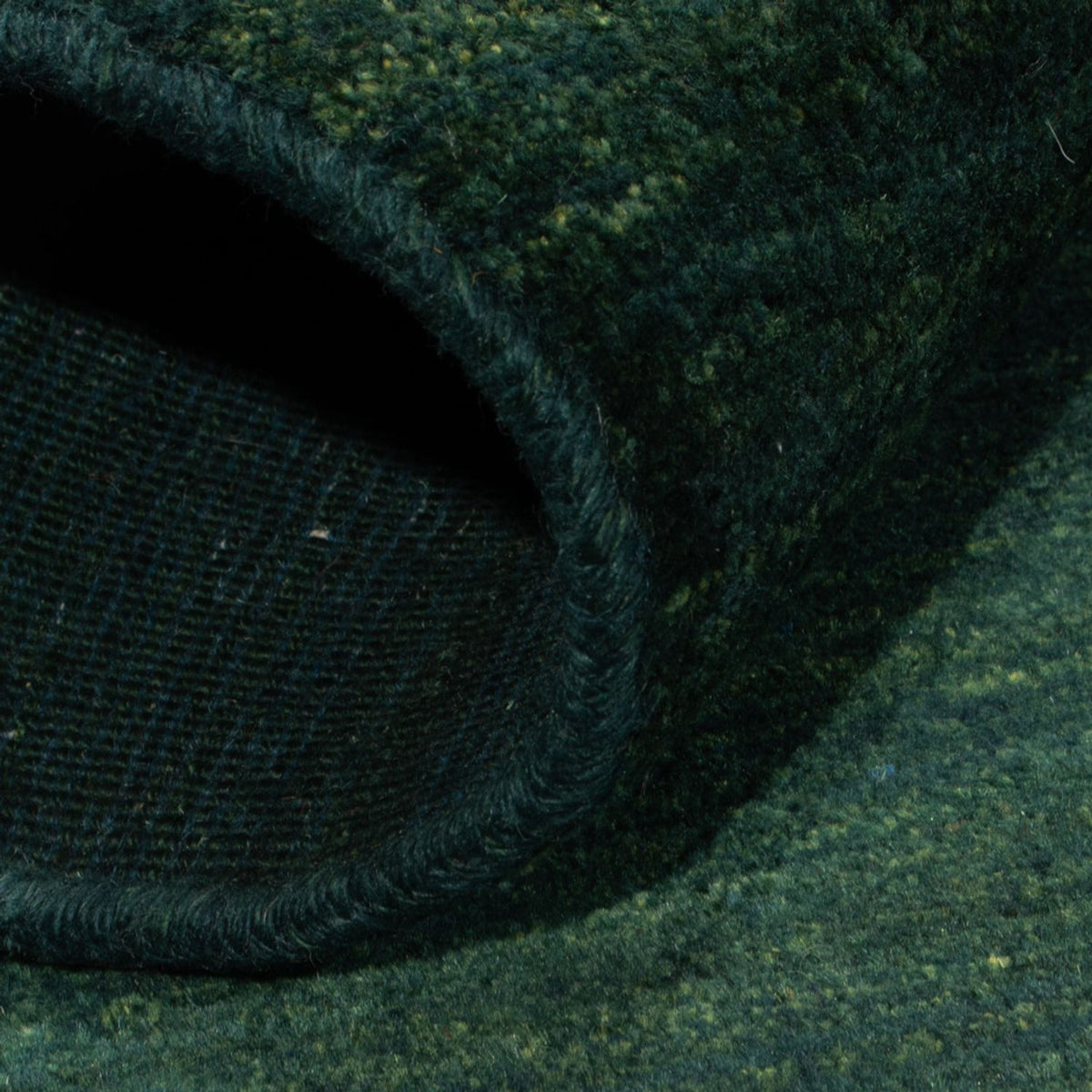 Alfombra Gabbeh - Persa - 146 x 98 cm - verde oscuro