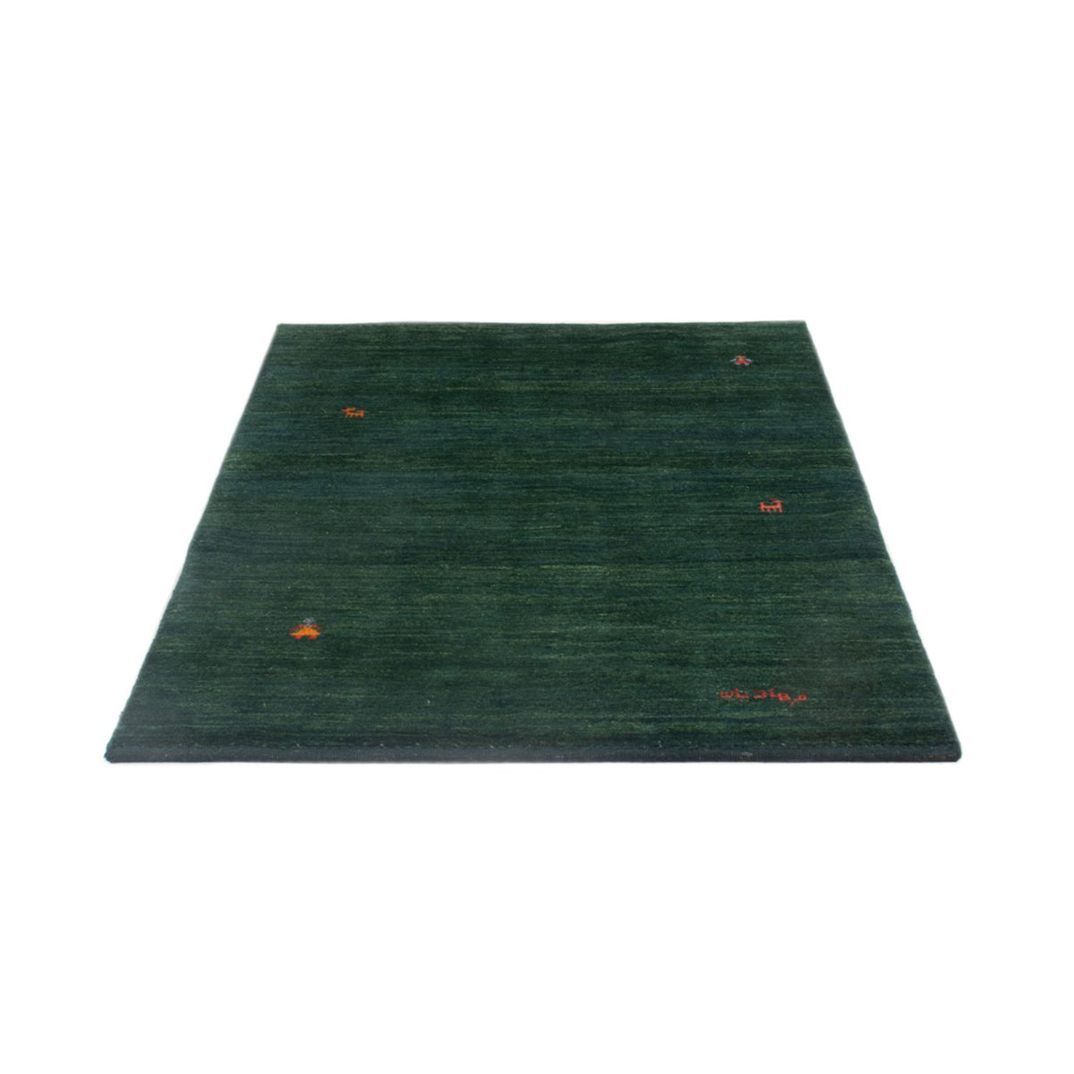 Alfombra Gabbeh - Persa - 146 x 98 cm - verde oscuro