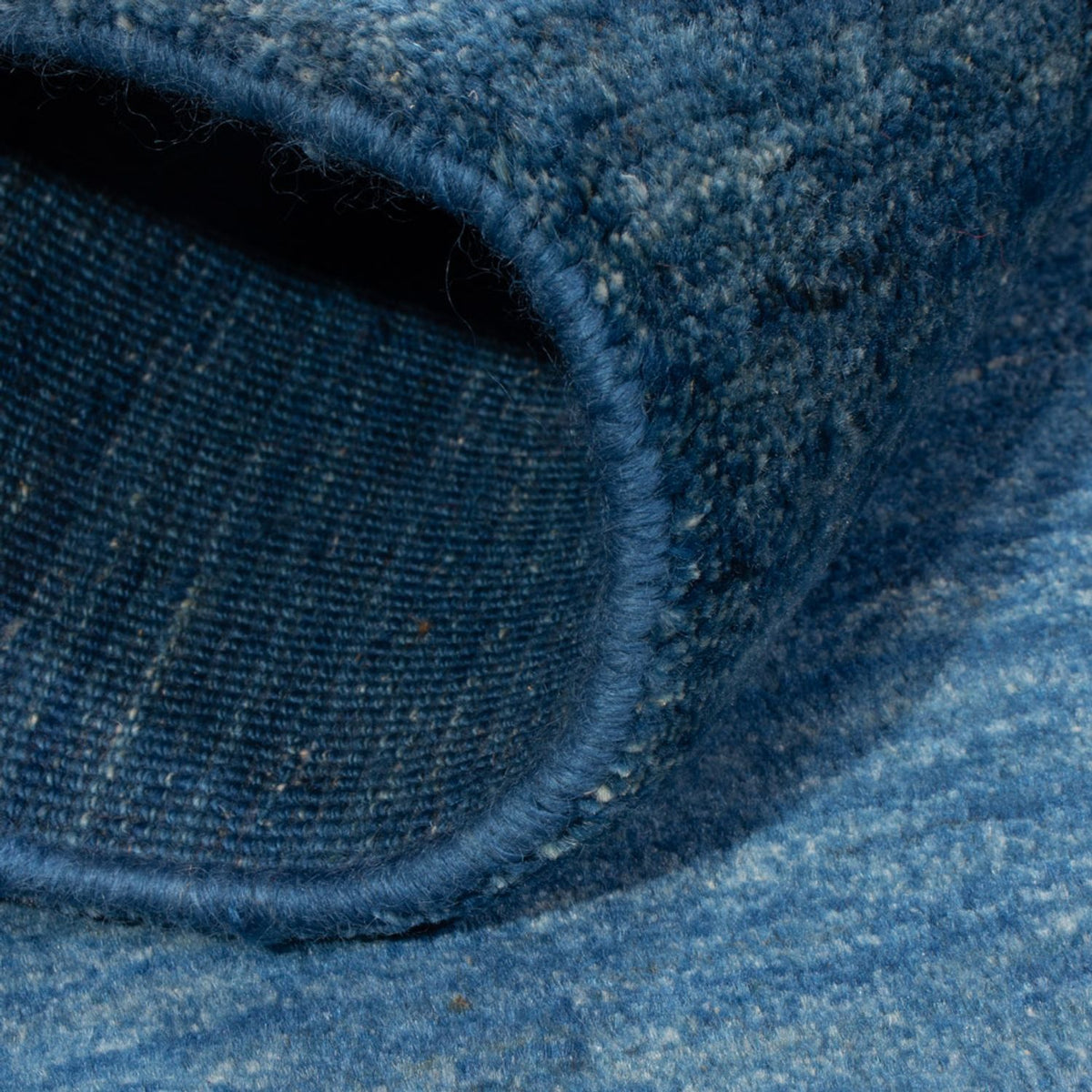 Alfombra Gabbeh - Persa - 144 x 96 cm - azul marino