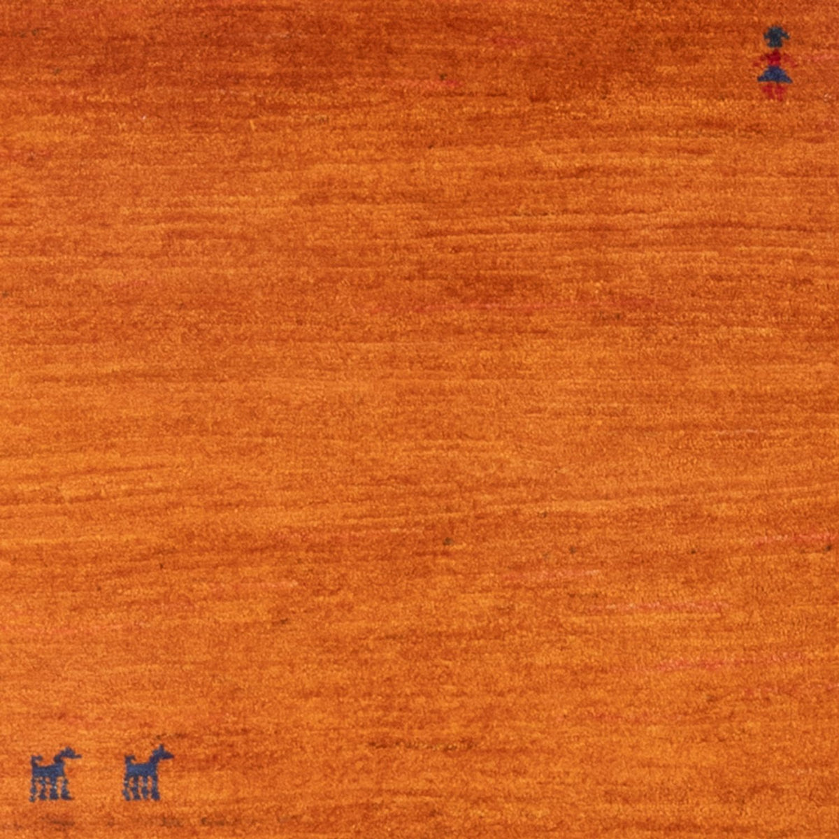 Alfombra Gabbeh - Persa - 147 x 104 cm - naranja